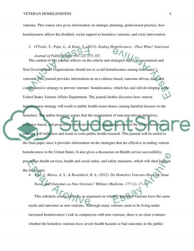 Homeless essay summary