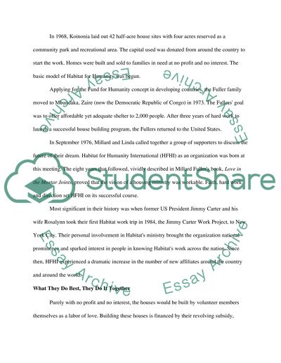 Humanitys Partner in Building Their Homes