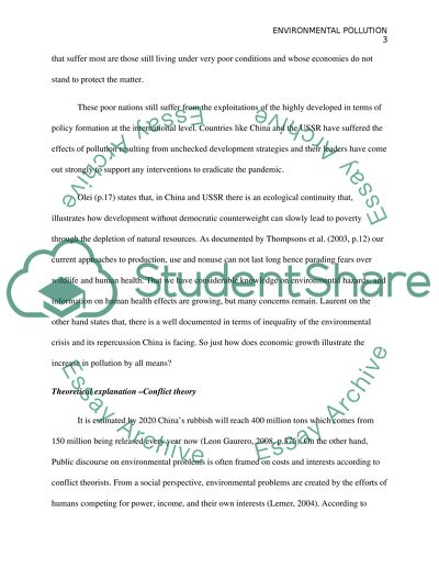 Urban and Industrial Development Accelerate Environmental Pollution