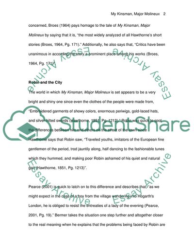 My Kinsman, Major Molineux by Hawthorne