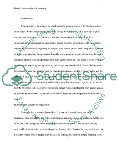 Immunization Should Be Made a Requirement