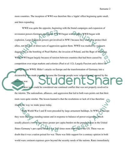 Balance-of-Power theory in World War I & II