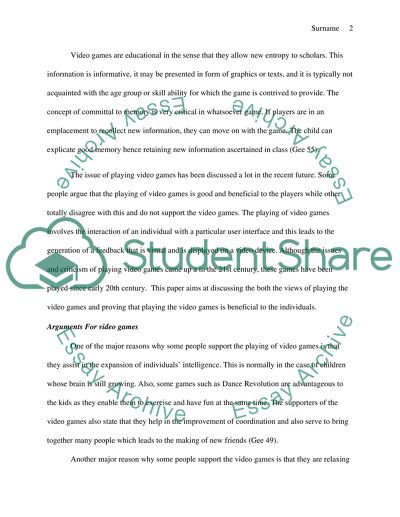 Video games as an art