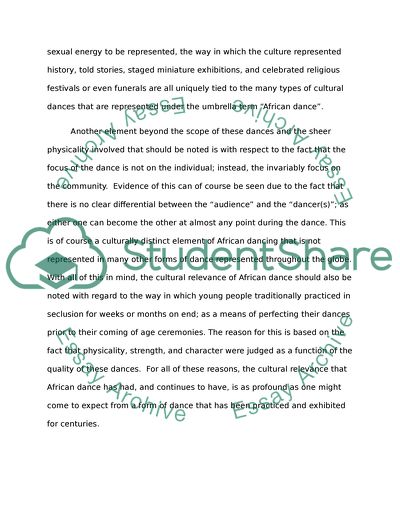 African Dance Course