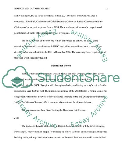 Boston 2024 Olympic Games