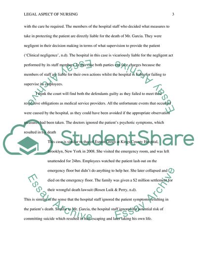 Duty of Care and Medical Negligence