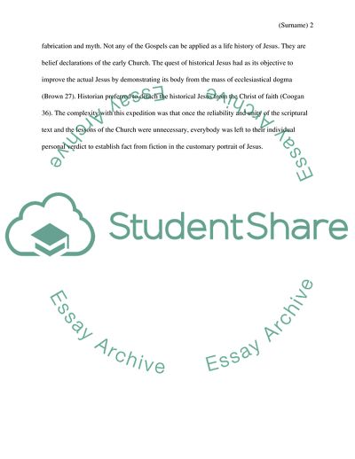 Historical and Biblical Foundations of Christology