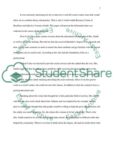 Interview with a Social Worker