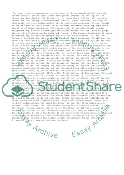 HR google case study