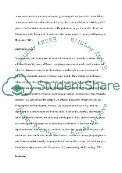 Project annual report