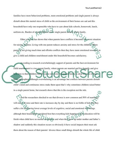 Single-Parent Household vs Double-Parent Household