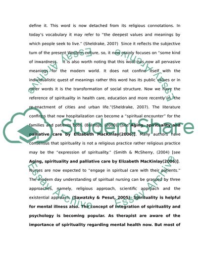 Altruistic Perspective of Spirituality