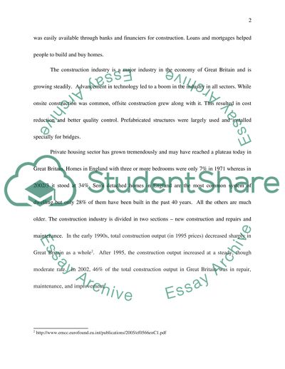 Evolution of the construction industry since the industrial revolution
