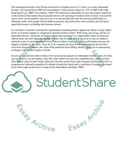 The Changes and Actual Strategies in the UK Retail Sector