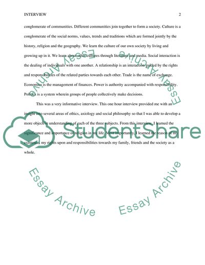 Interview with Grandpa