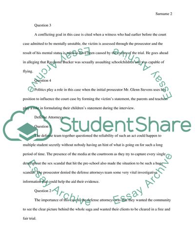 McMartin Preschool Trial Essay Example | Topics And Well Written Essays ...