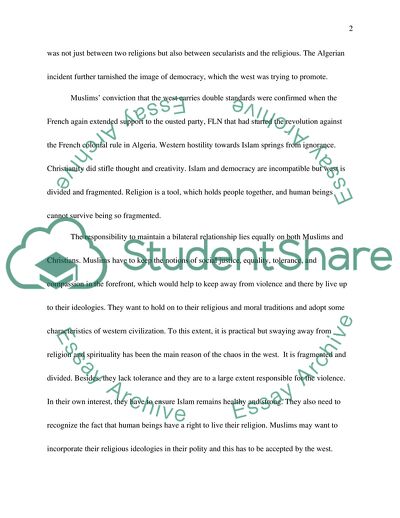 Christian and muslim