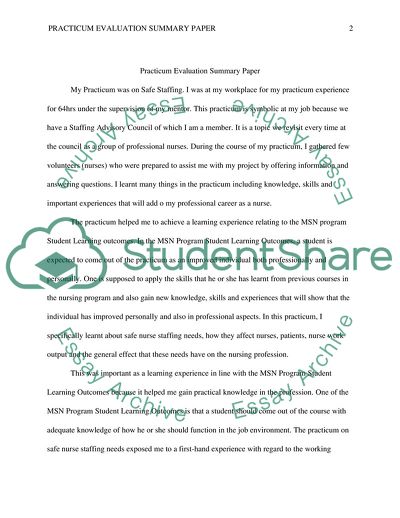 Safe Staffing in Nursing