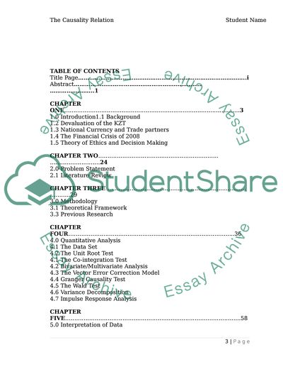 The Causality Relation between the Kazakhstan Stock Market and the US Dollar