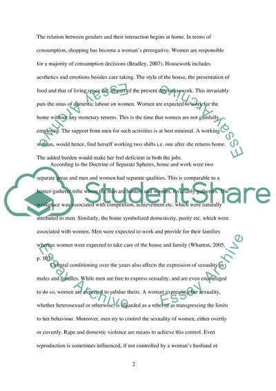 Effect of Gender on Identity and Social Relations in Contemporary Society