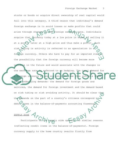 The Foreign Exchange Market