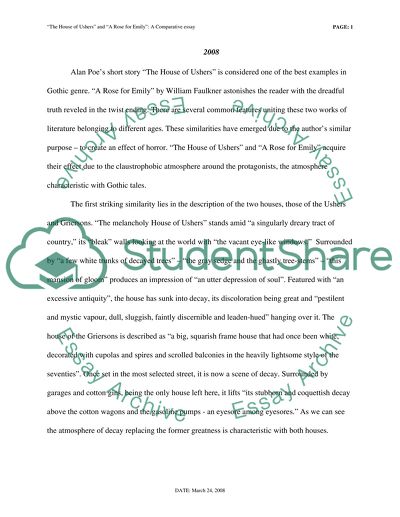 The House of Usher and A Rose for Emily