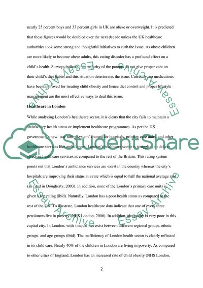 Childhood Obesity in London