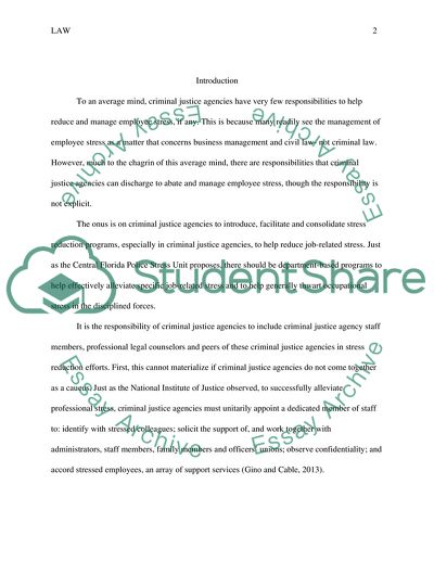 Criminal Justice Agencies