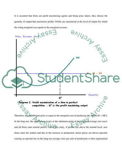 The Relationship of Perfect Competition to the Structure of the Market