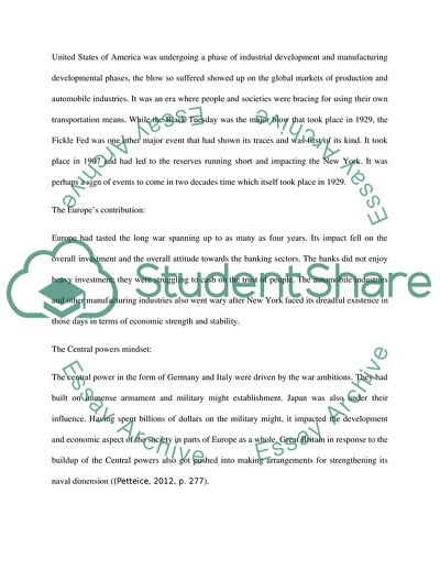 The Time Period of the Great Depression