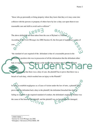 The Negligence In Term Of Law