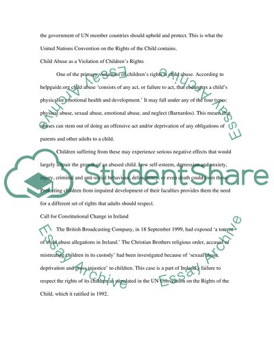 Rights of the Child and the Childcare