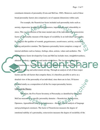 Psychology (personality and social psychology