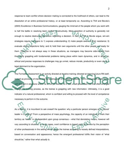 Supprting and assessing learning in practice settings
