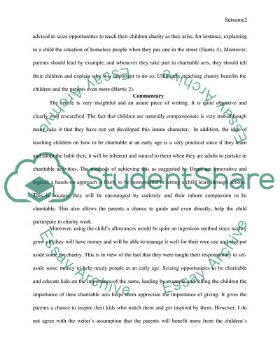 essay on charity 400 words pdf