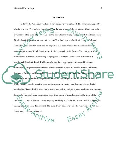 Abnormal Psychology: Symptoms or Behavior Characteristics