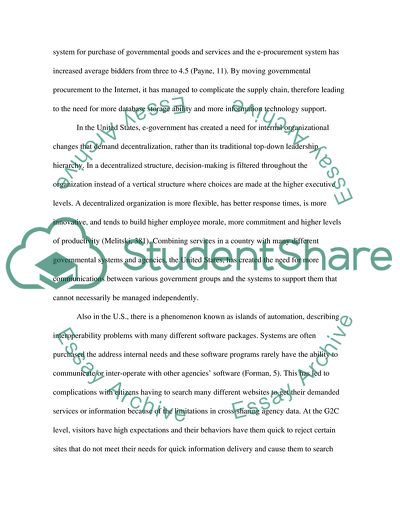 The Concept of E-Government