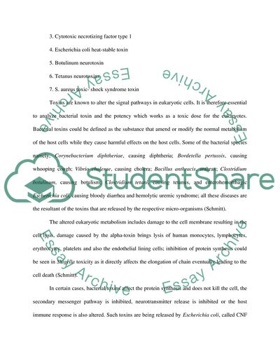 The Use of Serial Dilution in Determining Bacterial Toxin Concentration