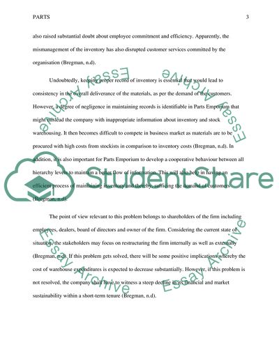 Parts Emporium, a Distributor in Automobile Parts Segment