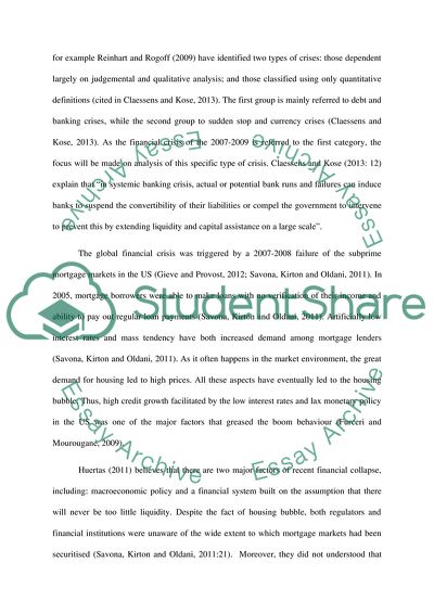 Financial Crisis - Bank of England