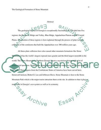 The Geological Formation of Stone Mountain in Georgia
