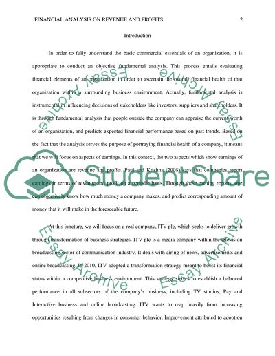Explain the changes in revenue and profit of your company that have occurred in recent years