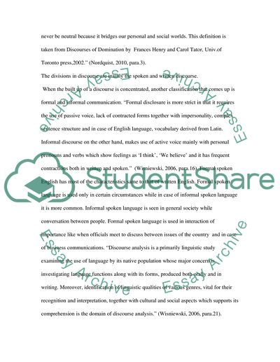 Importance of Spoken Discourse