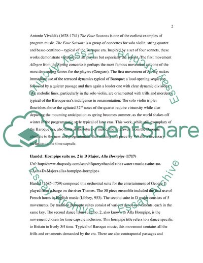 The Playlist of Classical Music with Details