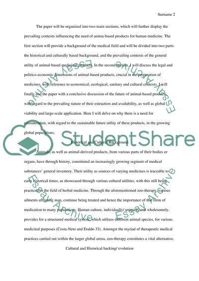 The Use of Animal By-products for Human Medicine