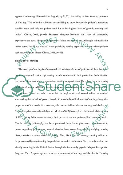 Philosophy of Nursing