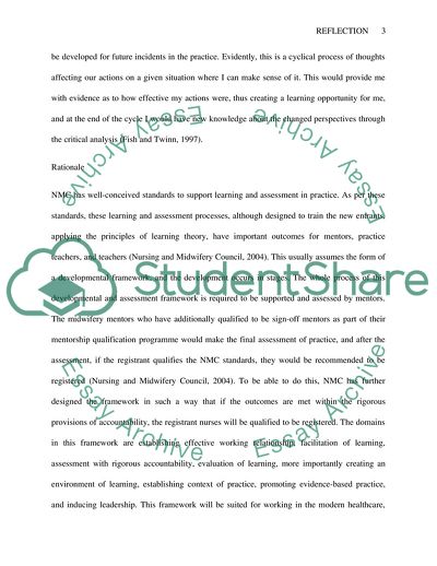 Critical Reflection on Mentoring and Assessing