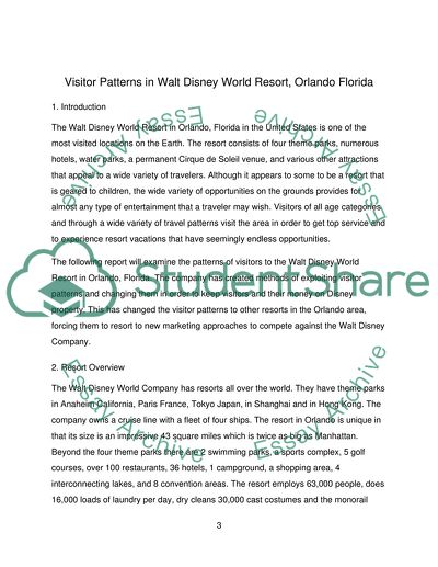 Visitor Patterns in Walt Disney World Resort