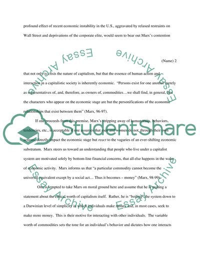 Philosophy - Marx - Capital, Volume 1 (1867) - Ch 1, sec 1-2 Ch 2