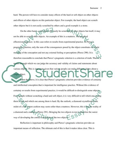 Thomas Pierces Pragmatic Criterion